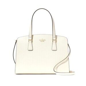New Kate Spade Perry Medium Satchel Saffiano Leather Meringue